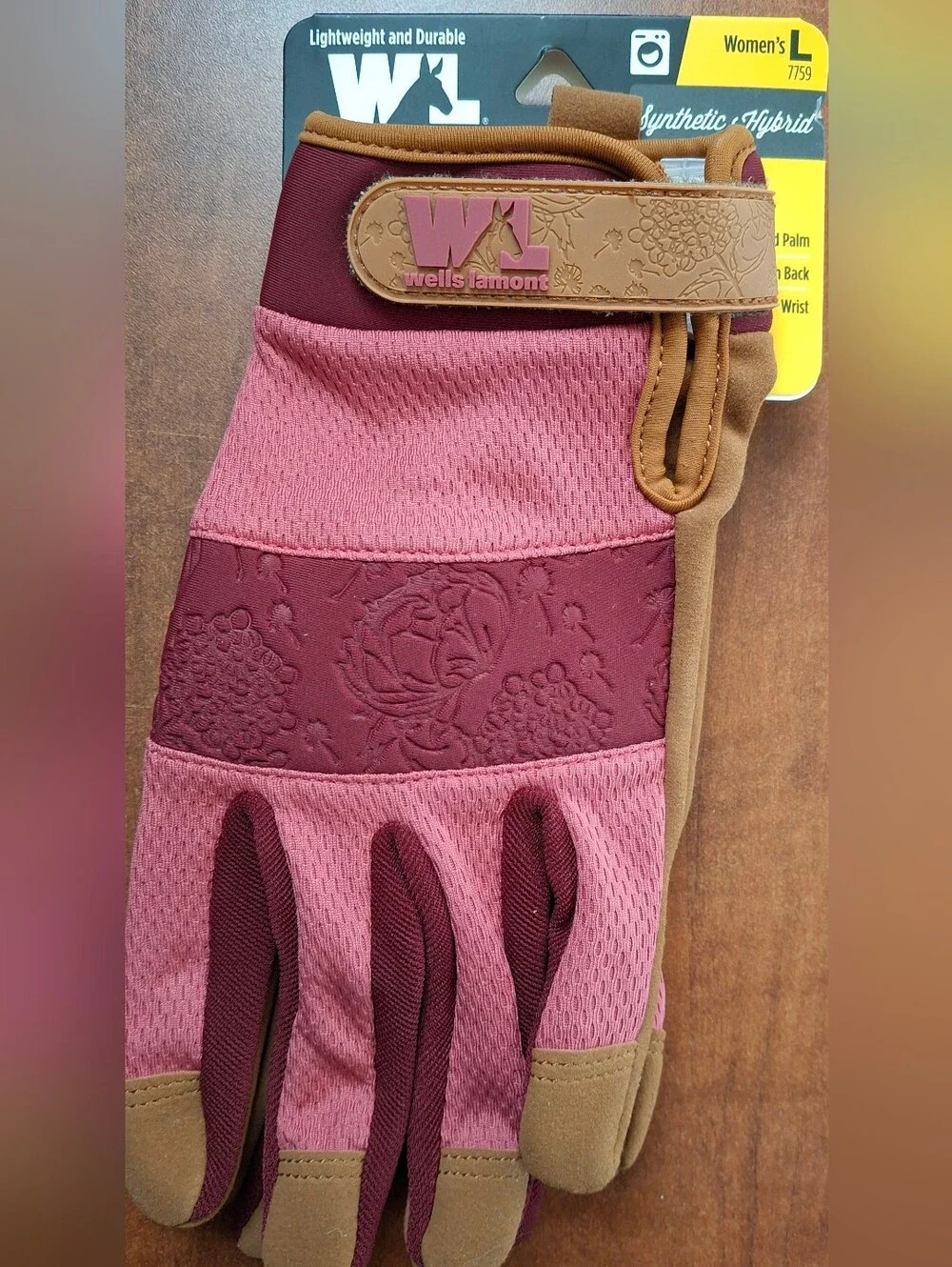 Wells Lamont Womens Outdoor Work Gloves Pink Lg - 7759L-700